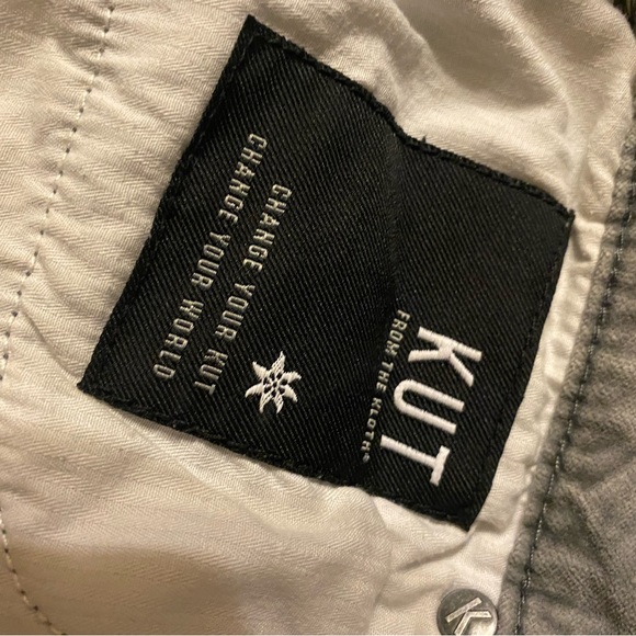 Kut from the Kloth gorgeous gray velvet Donna skinny size 8 - Picture 9 of 12